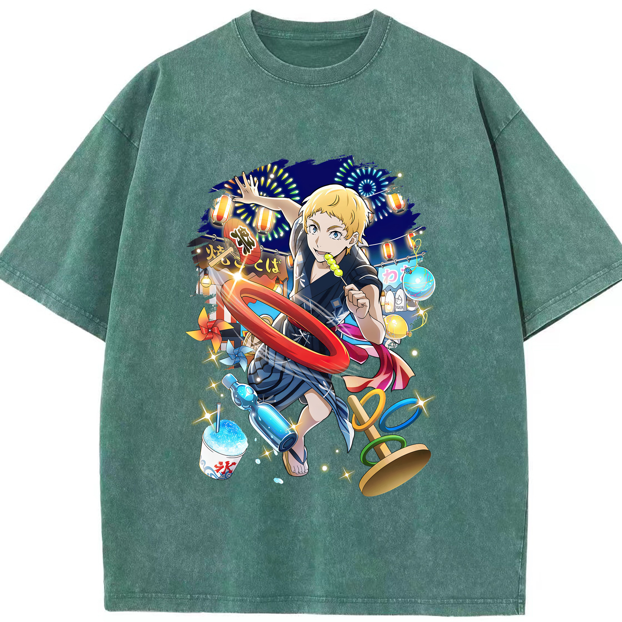 （画像用） 文豪ストレイドッグス Bungo Stray Dogs 綿100% ヴィンテージ風 半袖Tシャツ（フロントプリント）